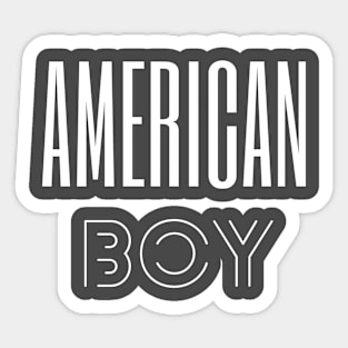 American boy Sticker